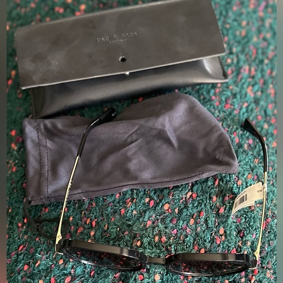 RARE rag & bone 1031/G/S Oversized Round Sunglasses NWT Full Set main image 5